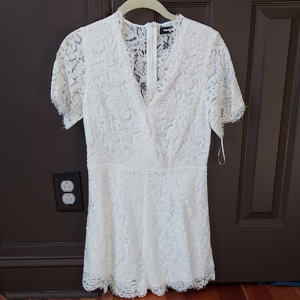 White Lace Romper!